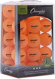 Champion Sports Tournament 3 Star Table Tennis Balls - Multiple Colors