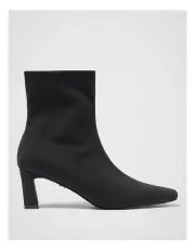 [Forever New] Selena Square Toe Heeled Boots in Black