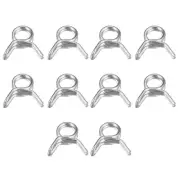 50pcs Double Wire Spring Hose Clamp 304 Stainless Steel 5mm Spring Clips