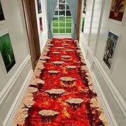 Non-Slip Runner Rug for Corridor, Kitchen, Hall, Stairs, Living Room Carpet with Anti-Slip Backing,0.8m x 5m