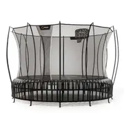 VULY Thunder 2 Pro Extra Large 16ft Springless Trampoline with Enclosure - Round Kids Trampolines Bundle With Basketball Hoop