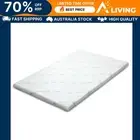 Memory Foam Mattress Topper Cool Gel 5cm Queen Bed Comfort Sleep Support L-5-Q