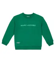 [Marc Jacobs Kids] Marc Jacobs Kids Logo cotton-blend sweatshirt Y 6 green