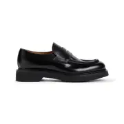 [Church'S] Church'S-Black Calf Leather Lynton Loafers-Uomo 7.5 UK