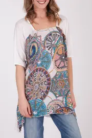 Patterned Tunic--MODA-M311033