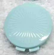 Tupperware Clamshell Pill or Change Keeper Container Mint Round Hinged New