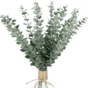10 PCS Artificial Leaves Stems Faux Greenery Decor Branches Real For Floral