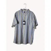 Ben Sherman Shirt 2xl Striped Stretch Button Down