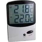 Jumbo Display in Out Reads Celsius or Fahrenheit Thermometer