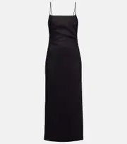 [SIR] SIR Linen midi dress AU 14 black