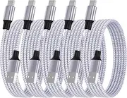 【Apple MFi Certified】iPhone 16 Fast Charger Cable, BARMASO 5Pack USB-C Braided Charge Cable USB Type C Cable ​Fast Charging USB-A to Type-C Cord for iPhone 16 Pro/16 Plus/16 Pro Max/15/15 Pro/iPad Pro
