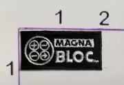 Small Embroidered Iron On Uniform Patch Magna Bloc Amway Upcycle Craft