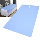 Beauty Salon Sheets SPA Massage Table Bed Cover With Face Breath Hole (Blue MGR
