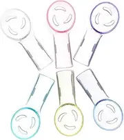BEBEMOKO 6Pcs Travel Toothbrush Covers Dust Caps for Electric Toothbrush Lightweight and Portable Transparent