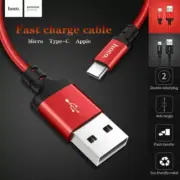 HOCO Type-C Apple Micro USB Nylon Braided Cord Fast Charging Data Sync Cable AU