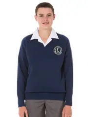 V Neck Wool Blend Pullover Yrs 7-10
