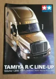 Tamiya RC Line-up Catalog 2014 Vol 1 TA06 TT01 M06 Buggy Truck Tank Semi Hop Ups