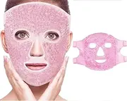 Gel Face Eye Mask, Facial Cold Hot Compress, Sleeping Heat Ice Spa Therapy Pack, Reduce Puffy Dark Circles Bags Under Eyes, Migraines Headaches Sinus Pressure Stress Relief Relaxation, Skin Care (pink)