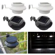 3 LED Solar Sink Lights Outdoor Garden Courtyard Fence Gutter Light Pathway Lamp