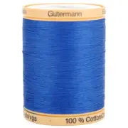 Gutermann 800C-7000 Natural Cotton Thread Solids 876yd-Royal Blue
