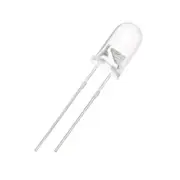 2Pin 5MM 20mA Transparent Round Top Red LED Diode DIY Light