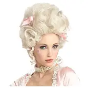 Blonde Wigs for Women Accessories Cosplay Wig Curly Marie Antoinette Layered Haircut Wig Medium Length Platinum Blonde Synthetic Hair 14 Inch Women Wedding Yo