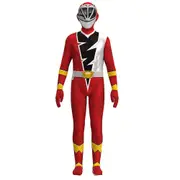 Kids Boys Girls Kishiryu Sentai Ryusoulger Cosplay Party Costume Jumpsuit Halloween Christmas Gifts,Red - 7-8 Years