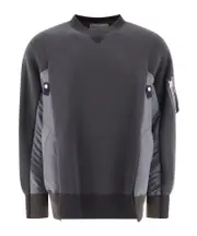 panelled knitted sweatshirt 0,1,2,3,4 Grey