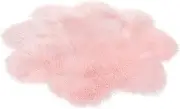 Cabilock Plush Pink Carpet Large Floor Rug for Living Room Soft Area Rug Easy to Clean Home Foot Pads