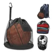 Basketball Backpack External Mesh Ball Bag - Single Ball Storage Bag - Sports