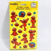 VTG 2001 DESIGNWARE SESAME STREET ELMO'S WORLD MUPPET PUPPET STICKERS-SEALED-NOS