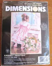 Dimensions " Eagerly Awaiting" Cross Stitch Kit #6791 Unopened
