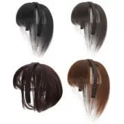 Natural False Bangs Hair Piece Headband Wispy Bangs Air Bangs for Daily Wear