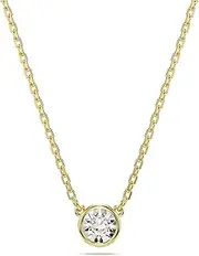 [Swarovski] Imber Pendant and Necklace Collection, White Round Cut Crystals in a Rhodium or Gold-Tone Plated Setting