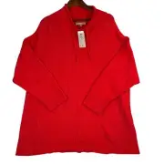 Philosophy Red Sweater Pullover 3X NWT