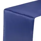10 Pack Satin Table Runner, 12"x108" Smooth Silk Table Runner, Drak Blue