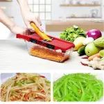 VEGETABLE CUTTER 8 IN 1 6 DICING BLADES SLICER SHREDDER