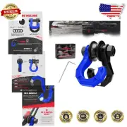 Efficient D Ring Split Shackle with Snatch Block for Quick Off-Road Recovery