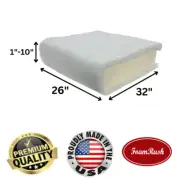 26" x 32" High Density Foam Dacron/Batting Wrap Seat Replacement Cushion USA