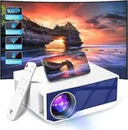 ZDK Native 1080P projector with wifi and bluetooth, Full HD Portable movie projector for outdoor use with Built-in Speaker, Compatible with Smartphone, HDMI, USB, AV, Fire Stick, PS5 for Home, Bedroom