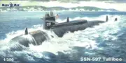 MikroMir Models 1/350 AMERICAN SSN-597 TULLIBEE NUCLEAR SUBMARINE