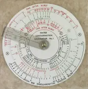 Nuclear Blast / Atomic Burst Slide Rule | AERE Water Contamination Calculator