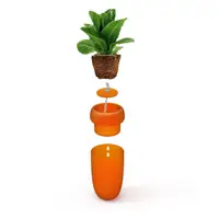 在飛比找蝦皮商城優惠-【QUALY】紅蘿蔔-免澆水花器(橘)《屋外生活》造型花器 