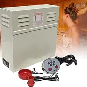 Steam Shower Generator Kit Home Steam Generator,3KW/4.5KW/6KW/8KW/9KW/10.5KWwith Waterproof Control and Auto Drain 95-131℉ for Suitable Space Heating 8.5 m³,9KW-220V
