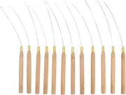 2PCS HAIR EXTENSION Micro Bead Pulling Needle Loop Threader Tool