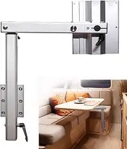 HWHongRV Camper Van Folding Table Legs, Motorhomes Table Legs 90° Folding Top, Detachable Height Adjustable, Furniture Camper Van for RV Travel Trailer