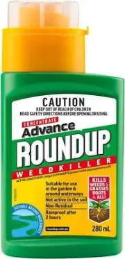 Roundup Advanced Liquid Concentrate Weedkiller Weed Killer 360g/L Glyphosate