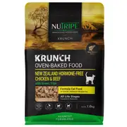 Nutripe Krunch Oven-Baked Chicken & Beef With Green Tripe Dry Cat Food - 5.5kg
