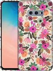 for Samsung Galaxy S10e, Samsung Galaxy S10e Case - Flower Pattern Design Printed Slim & Sleek Cute Plastic Hard Protective Designer Back Phone Case/Cover for Samsung Galaxy S10e