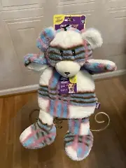 Multipet Wrinkles Wrinkleez Bear 15” Dog Toy Clinkers & Squeaker